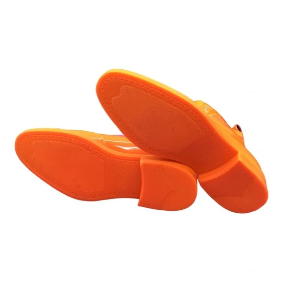VIVIENNE WESTWOOD Neon Orange Rain Snow High Top Laced Boots sz 42 9 11.5 Vivienne Westwood | Shoes | Vivienne Westwood Neon Orange  main image 2